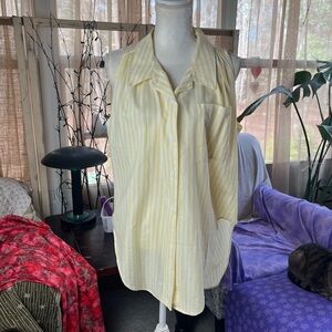 Vintage Cottage Sleeveless Blouse sz M